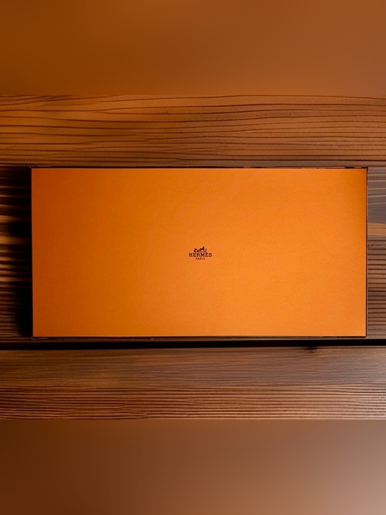 Hermes Other - Hermes Orange Long Scarf/Tie Presentation Box Tissue Paper/tags